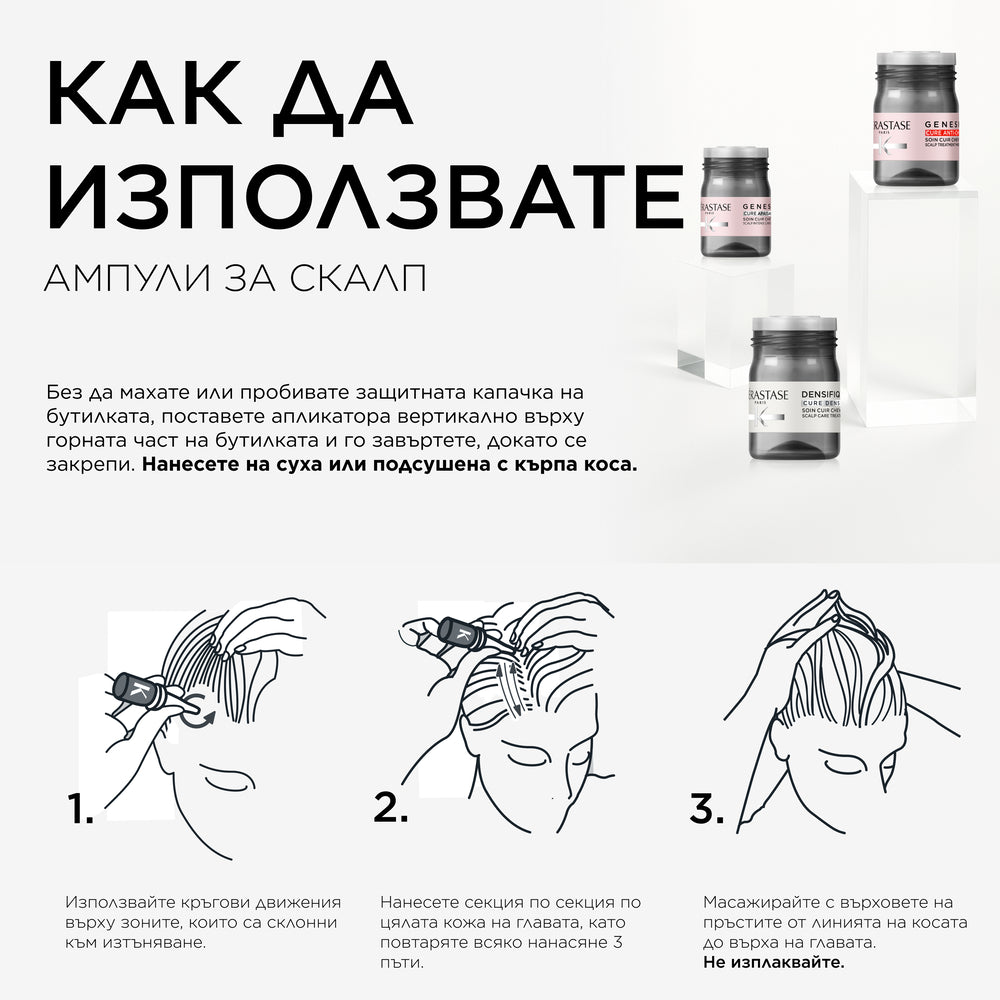 Ампули за сгъстяване на косата Kèrastase Densifique Cure Densité 42x6 ml.