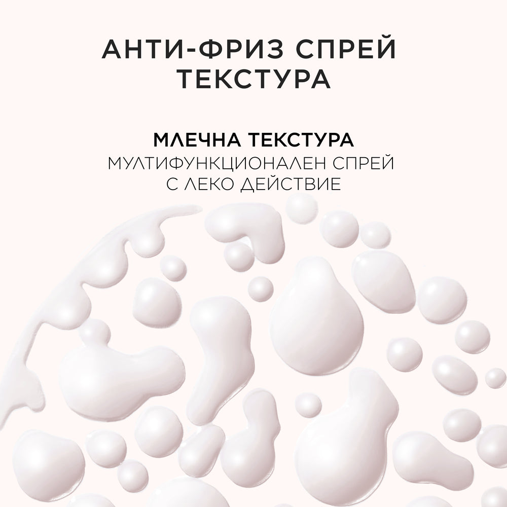 Kérastase Anti-Frizz Glaze Milk Hair Spray 190ml Мултифункционален спрей с топлинна защита за непокорна коса