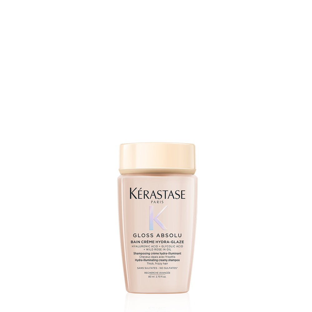 Гланциращ крем шампоан за плътна коса в размер за пътуване Gloss Absolu Bain Creme Hydra-Glaze Shampoo Travel-Size 80ml