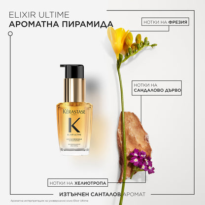 Elixir Ultime L'Huile Originale Travel Size Hair Oil 30ml Олио за всеки тип коса в размер за пътуване