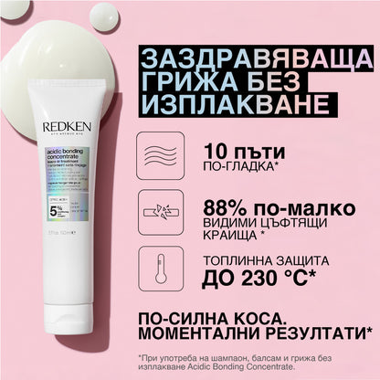 Redken Acidic Bondic Concentrate Treatment Tермозащитен крем за увредена коса 150 мл