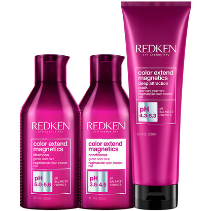 REDKEN Color Extend Magnetics Deep Atraction 250мл Маска за боядисана коса с формула за привличане на цвета