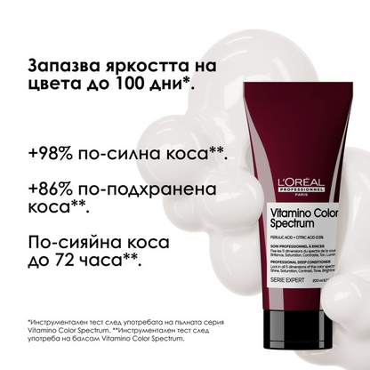 Vitamino Color Spectrum Conditioner
Балсам за боядисана коса 200 мл