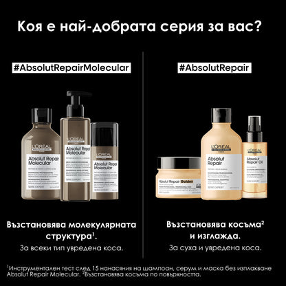 Серум с изплакване за увредена коса Absolut Repair Molecular 250мл