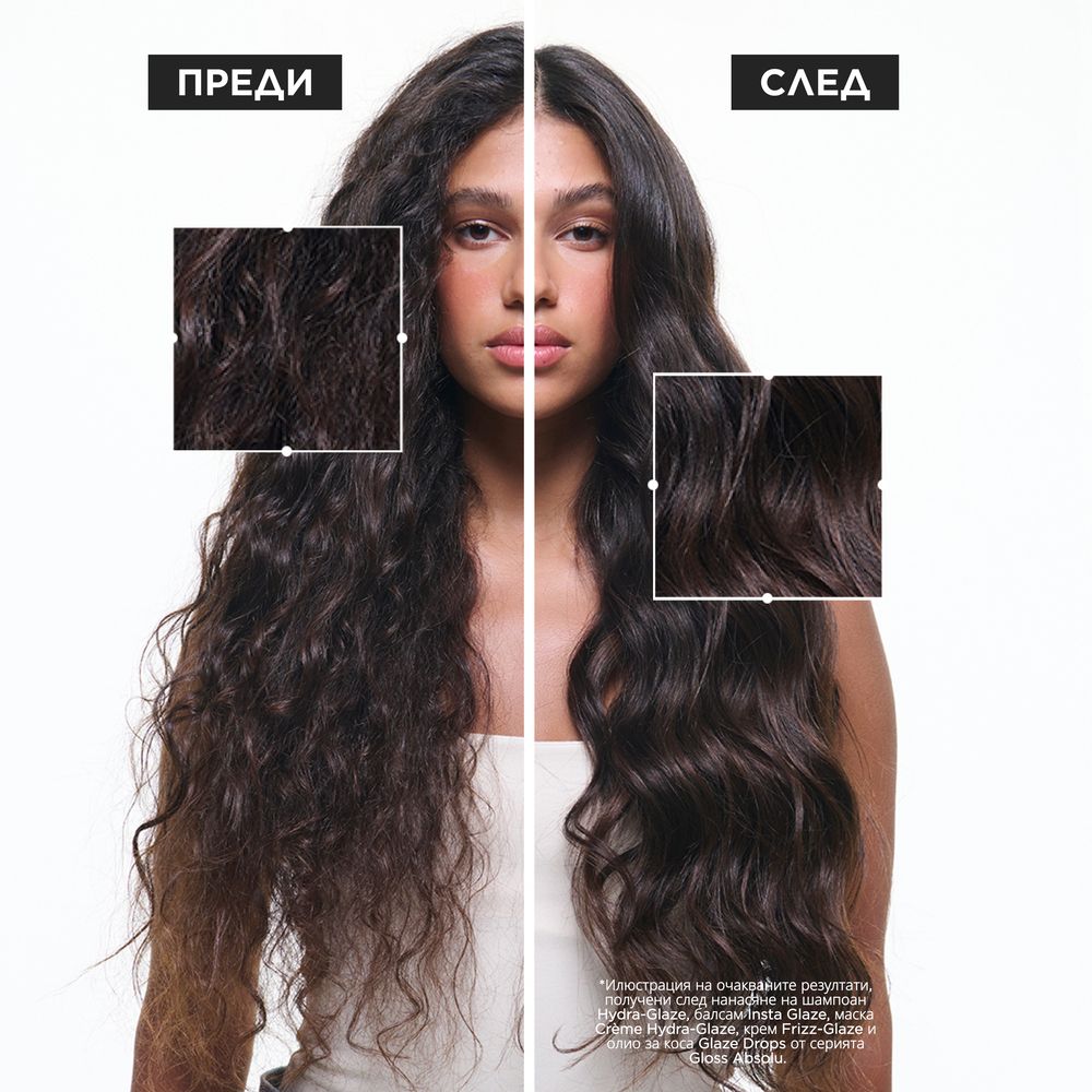 Изглаждащ крем за коса без изплакване Gloss Absolu 	
Frizz-Glaze Cream 240ml