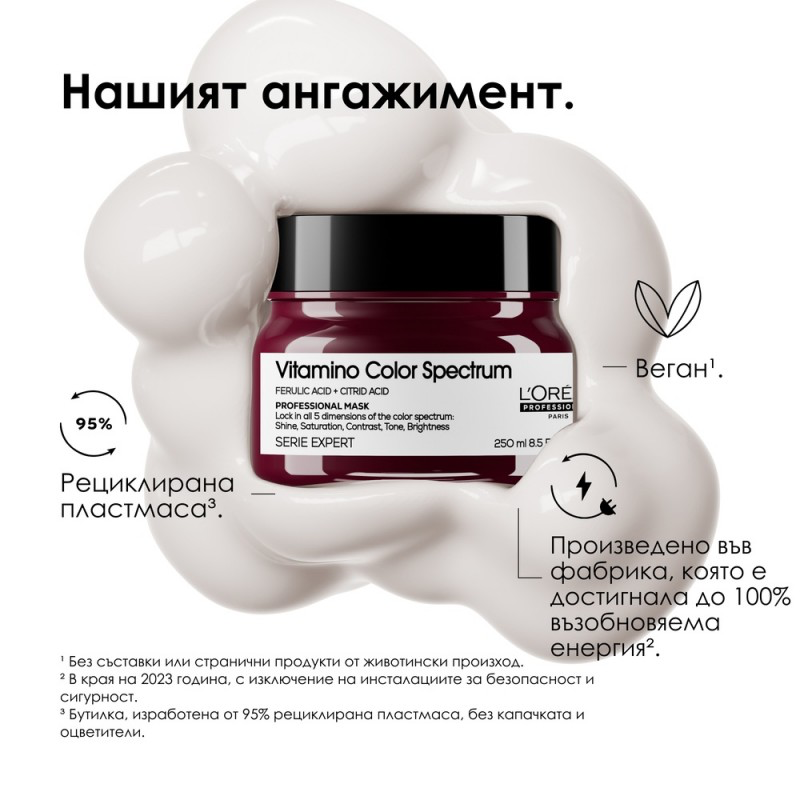 Vitamino Color Spectrum Mask
Маска за боядисана коса 250 мл