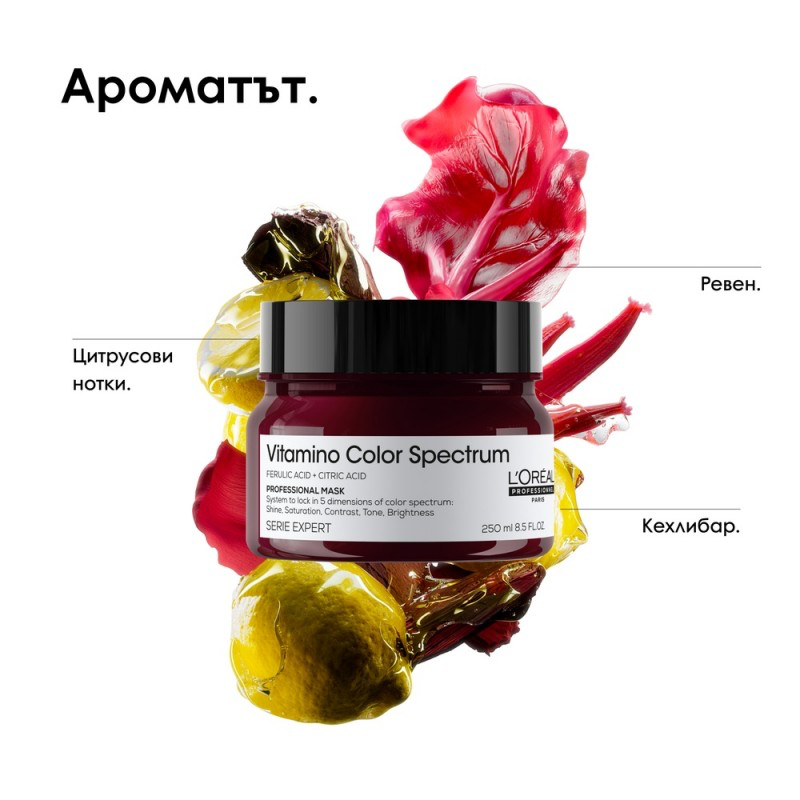 Vitamino Color Spectrum Mask
Маска за боядисана коса 250 мл