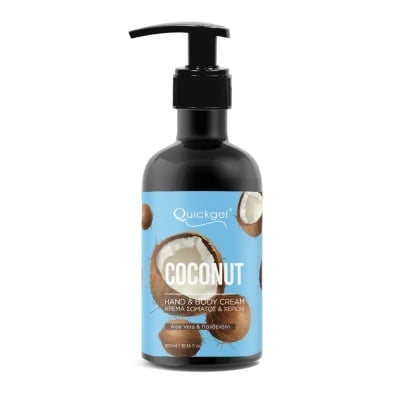 Крем за ръце и тяло с аромат на кокос Quickgel Coconut