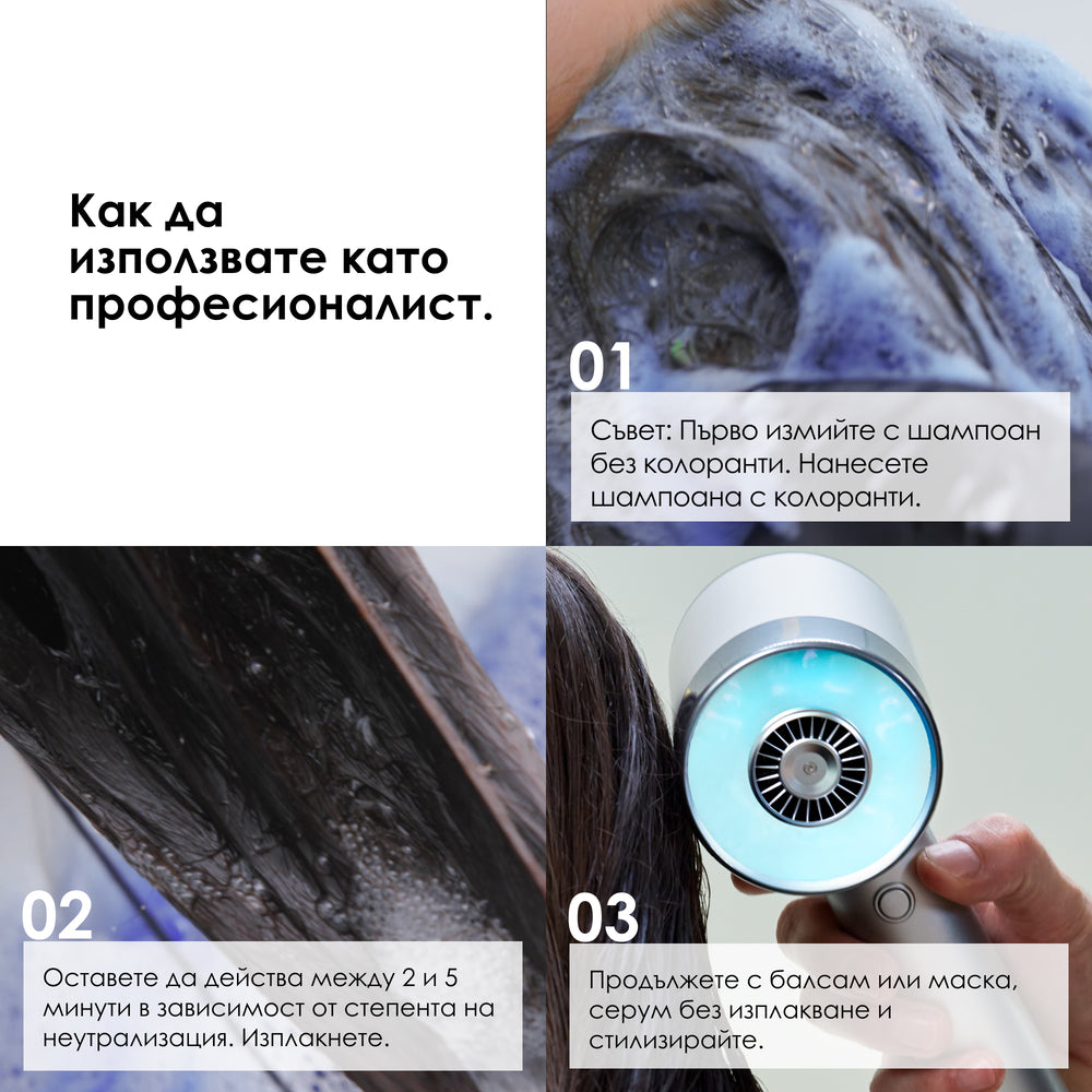 Vitamino Color Spectrum Purple Shampoo
Неутрализиращ шампоан за боядисана коса 300 мл