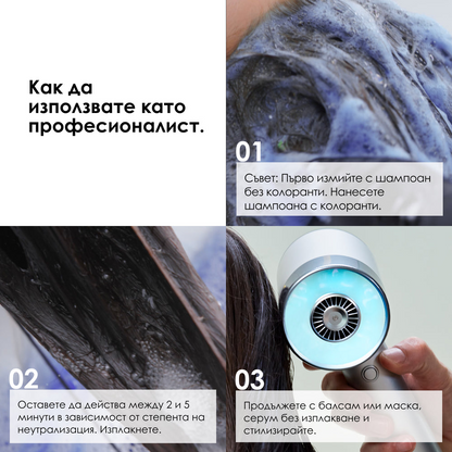 Vitamino Color Spectrum Purple Shampoo
Неутрализиращ шампоан за боядисана коса 300 мл