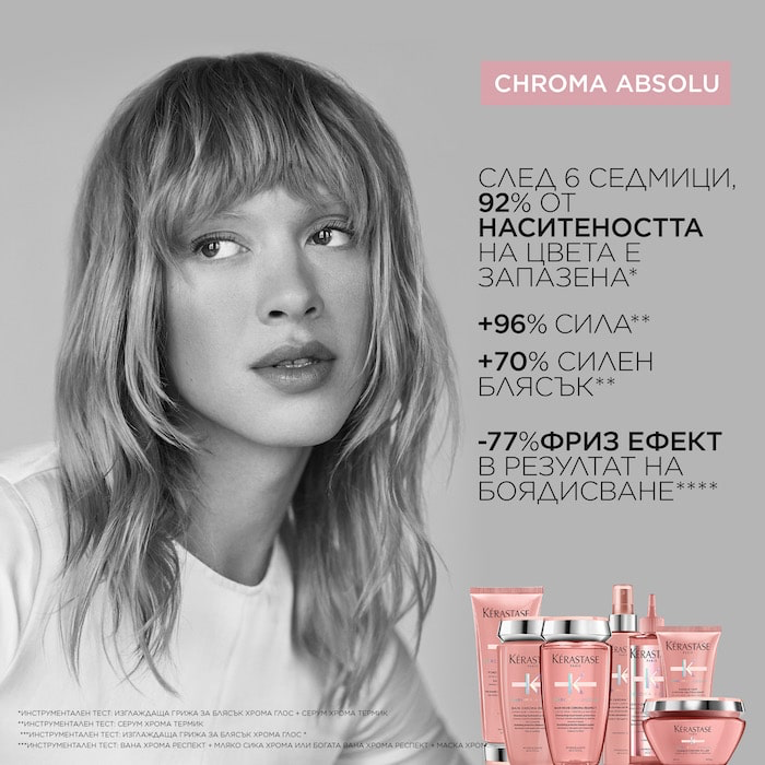 KÈRASTASE CHROMA ABSOLU SERUM CHROMA TERMIQUE Термозащитен спрей за боядисана коса в мини размер 45мл