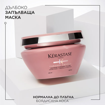 Маска Kèrastase Chroma Filler Chroma Absolu 200ml- Дълбоко възстановяваща маска за боядисана коса