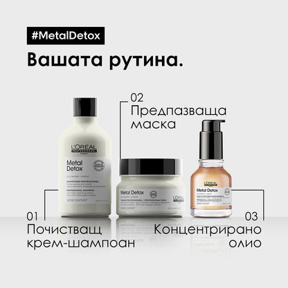 L’Orèal Professionnel Metal Detox Anti-Deposit Protector Concentrated Oil 50ml Олио против накъсване