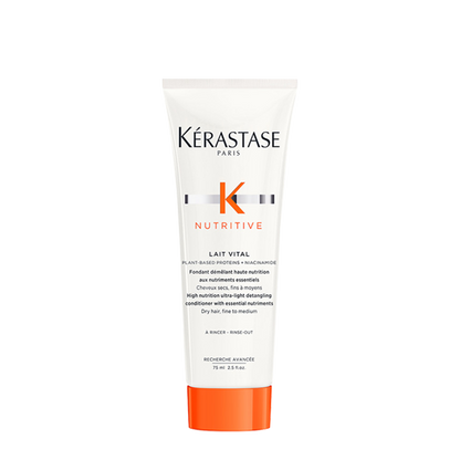 KÈRASTASE NUTRITIVE LAIT VITAL Мини подхранващо мляко за леко суха, фина до нормална коса 75 мл