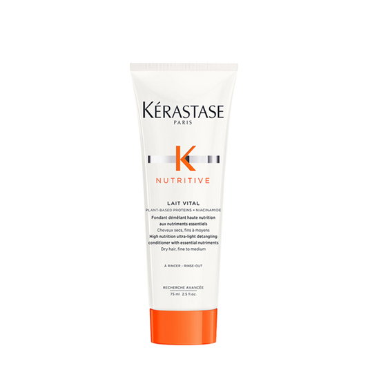 KÈRASTASE NUTRITIVE LAIT VITAL Мини подхранващо мляко за леко суха, фина до нормална коса 75 мл