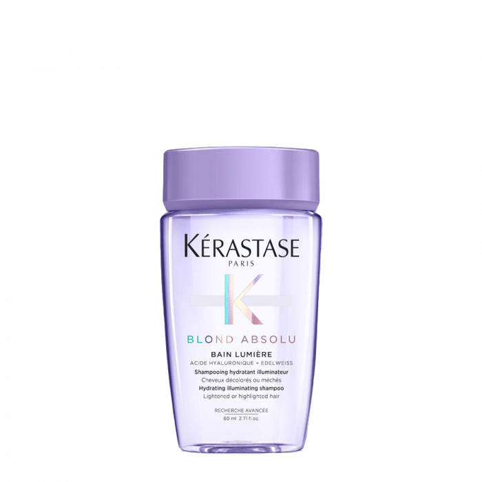 KÈRASTASE BLOND ABSOLU BAIN LUMEIRE Мини озаряващ шампоан за руса коса 80мл