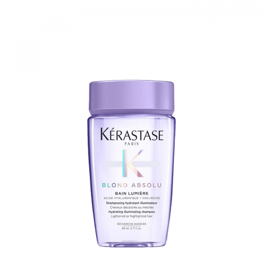 KÈRASTASE BLOND ABSOLU BAIN LUMEIRE Мини озаряващ шампоан за руса коса 80мл