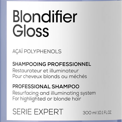 Озаряващ шампоан  за изключителен блясък на руса коса L’Оrèal Professionnel Blondifier Gloss Shampoo 300ml