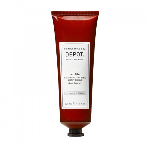 DEPOT no. 404 SOOTHING SHAVING SOAP CREAM For Brush Успокояващ крем сапун за бръснене за четка 125 ml