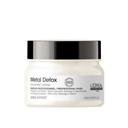 коса L’Orèal Professionnel Metal Detox Mask 250ml Маска за предпазване на цвета на боядисаната коса