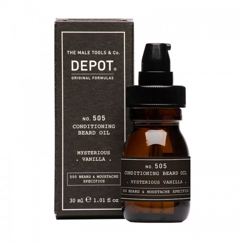 DEPOT no. 505 CONDITIONING BEARD OIL Луксозно масло за брада Mysterious Vanilla 30ml